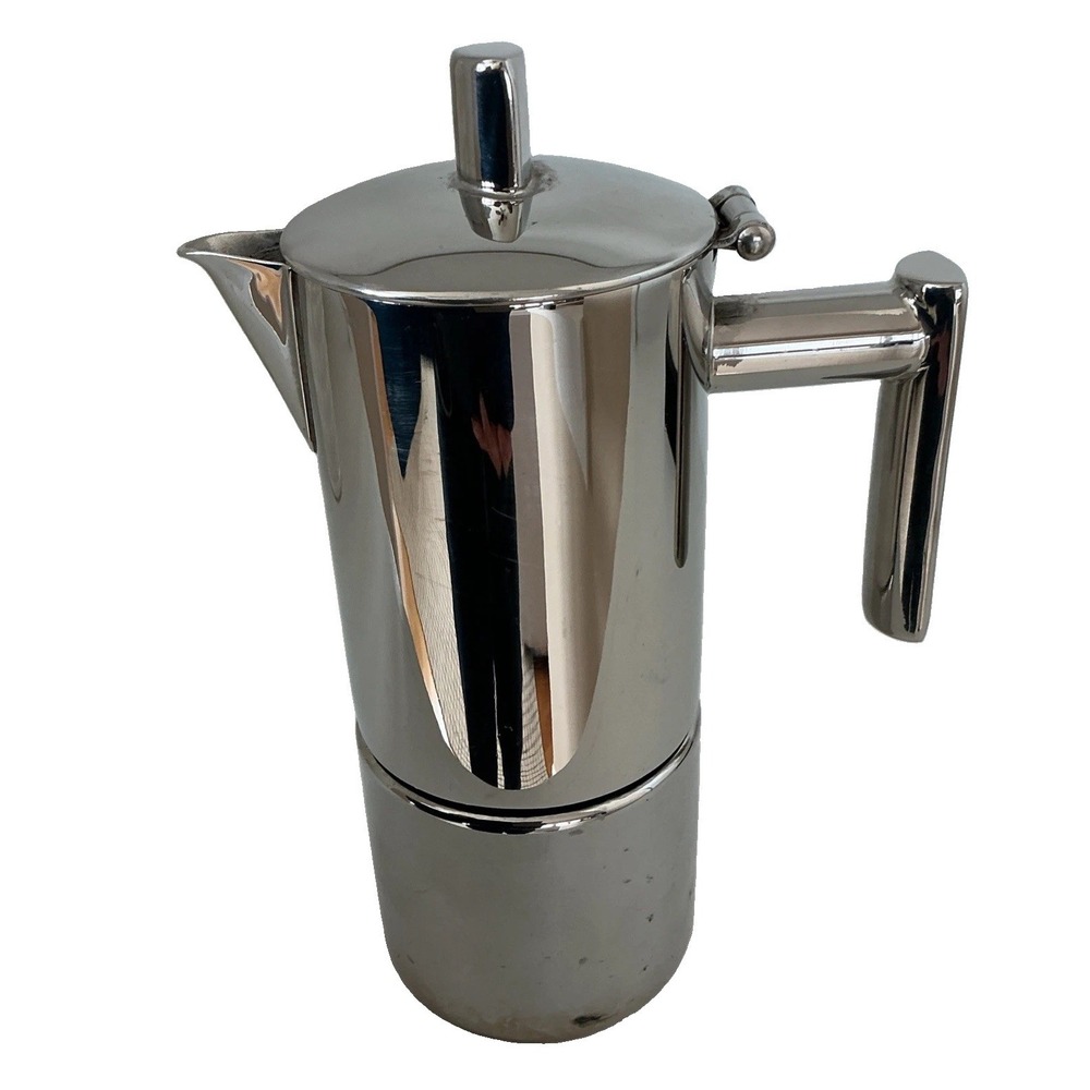 ILSA Stainless Steel 6oz Stovetop Espresso Maker Made In Italy